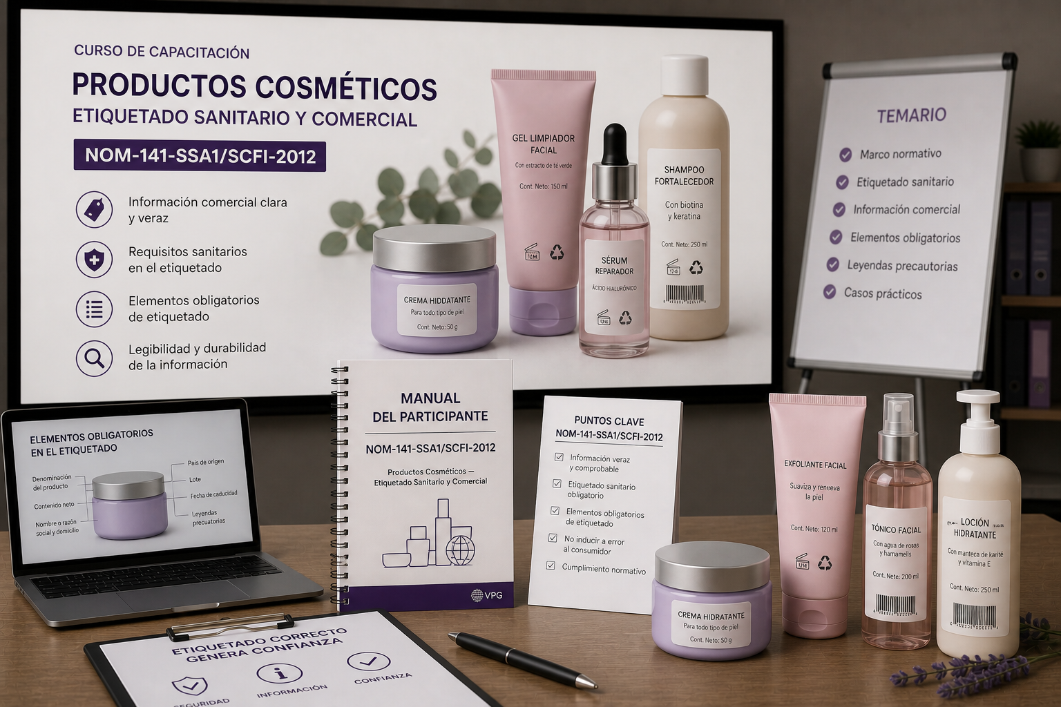 NOM-141-SSA1/SCFI-2012 (Cosméticos)